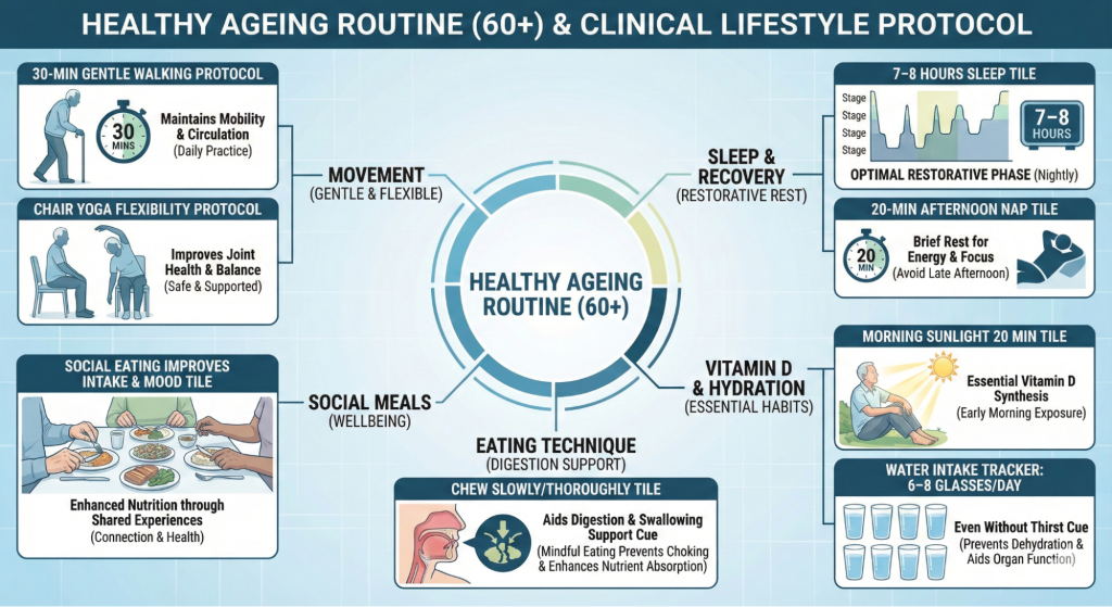 Lifestyle Changes to Support Diet Plan for the Elderly in India