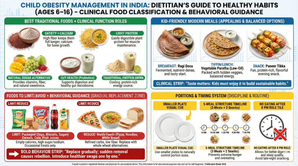 Best Indian Foods for Child Obesity Diet Plan India Management
