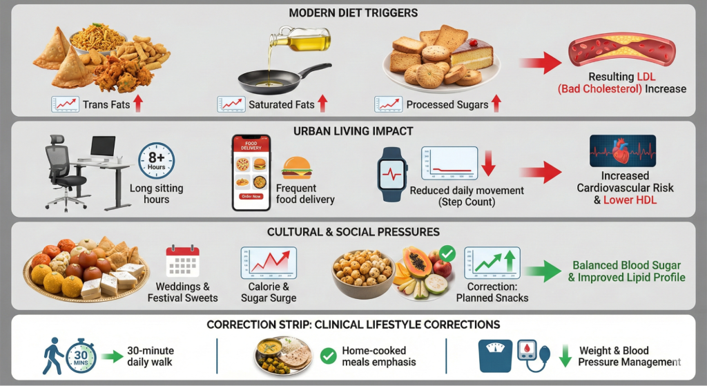 Indian Lifestyle Factors Affecting the Indian Diet To Reduce Cholesterol