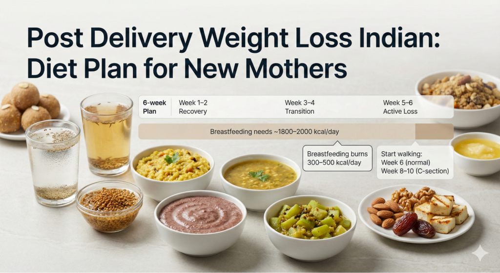 post delivery weight loss Indian