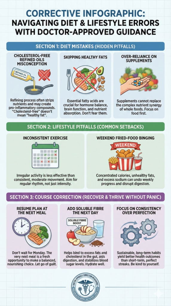 Common Mistakes Indians Make with the Indian Diet To Reduce Cholesterol