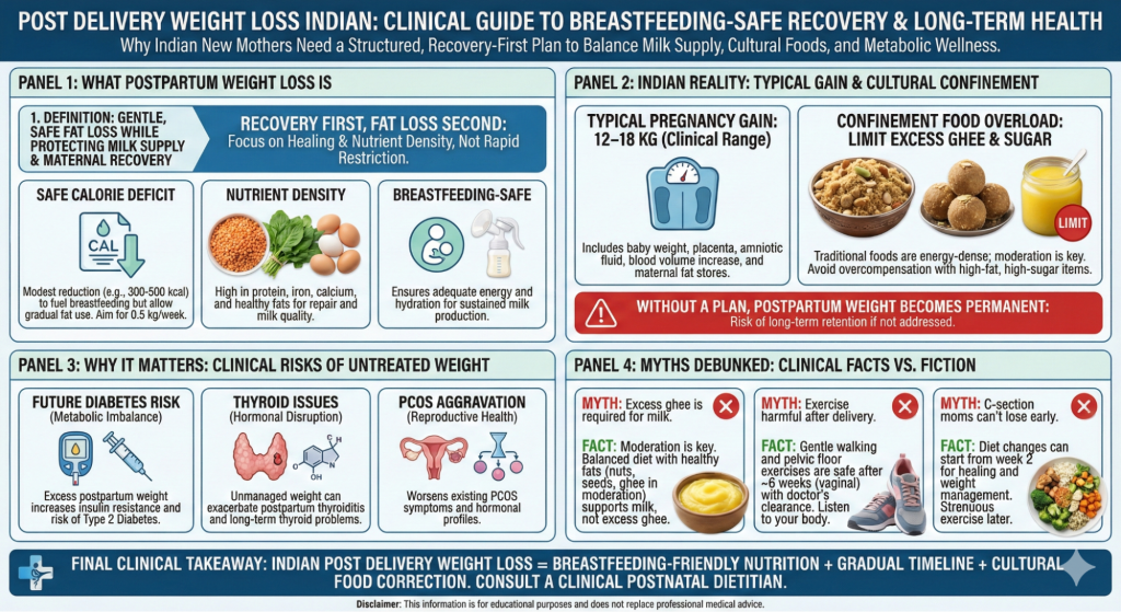 What Is Post Delivery Weight Loss Indian and Why Indian Dieters Should Care?