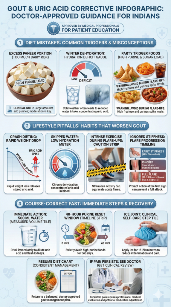 Common Mistakes Indians Make with the Uric Acid Diet Chart Indian