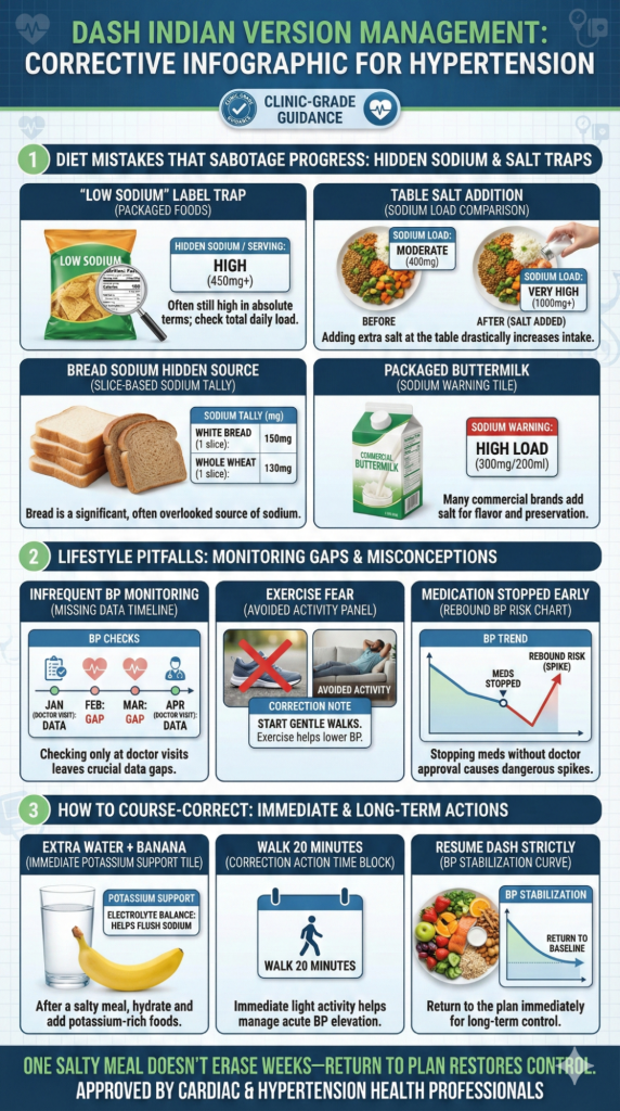 Common Mistakes Indians Make with the DASH Diet Indian Version