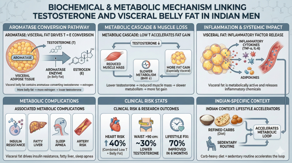 What Is Testosterone And Belly Fat, and Why Indian Dieters Should Care?