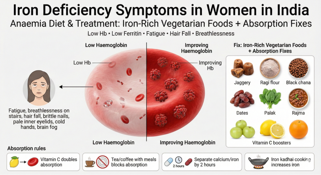 iron deficiency symptoms women