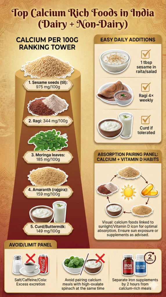 Best Indian Foods for Calcium-Rich Foods in India Management