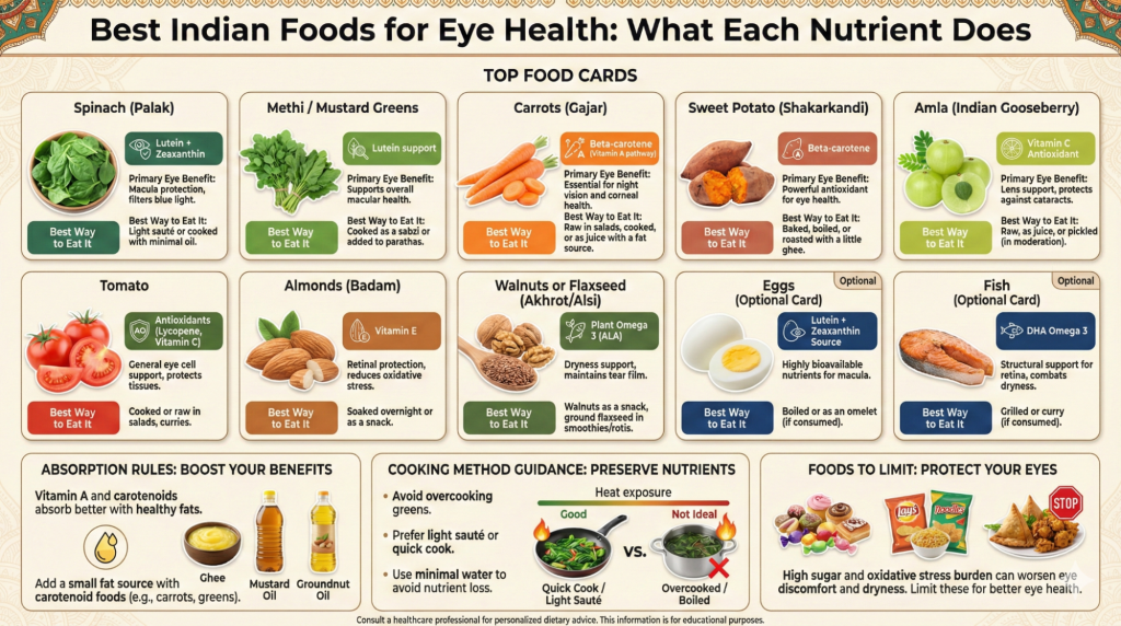 Best Indian Foods for Eyesight Improvement in India Management