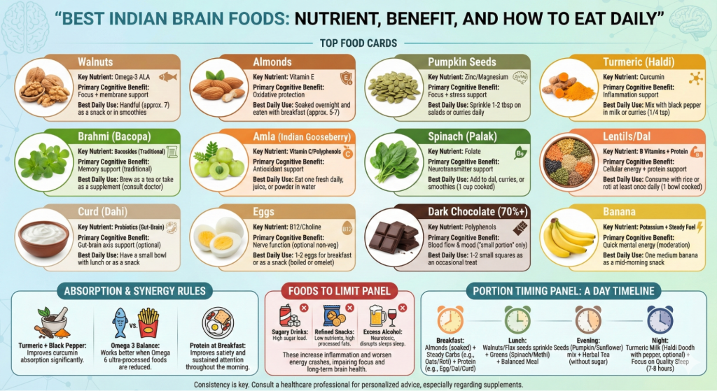 Best Indian Foods for Brain Boosting Foods India Management