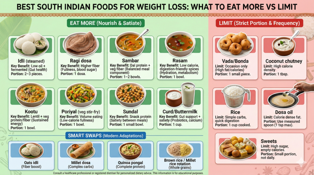 Best Foods for South Indian Diet Plan For Weight Loss