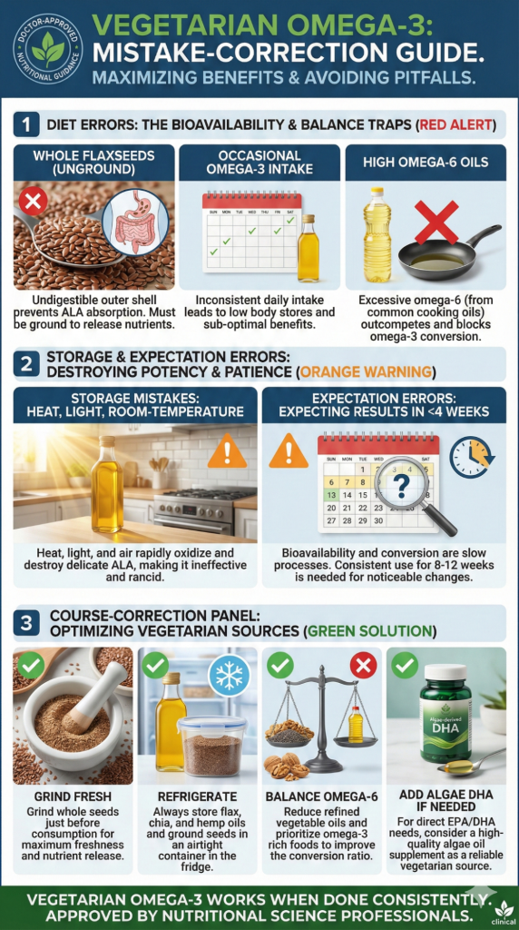 Common Mistakes Indians Make with Omega 3 Vegetarian Foods India
