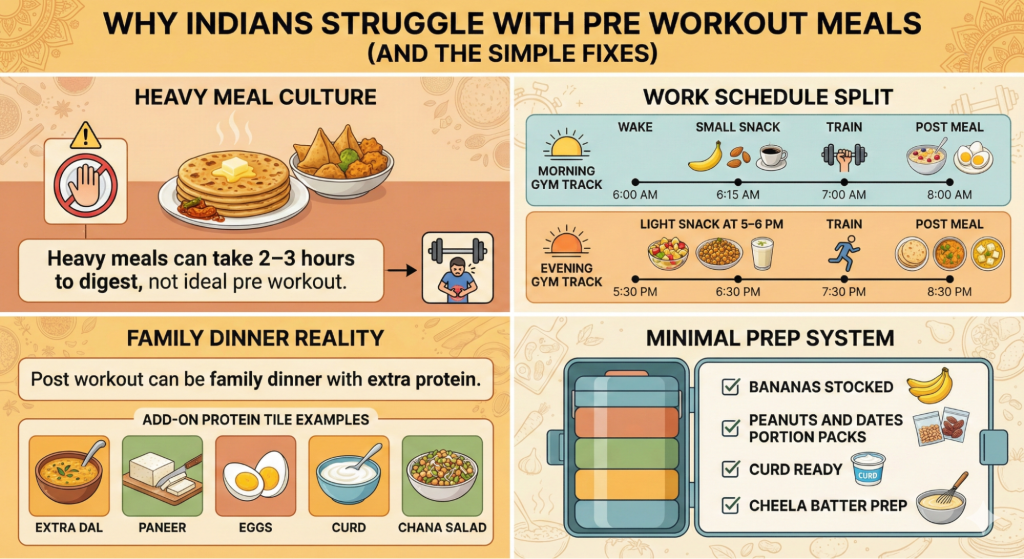 Indian Lifestyle Factors Affecting Pre-Workout Meal Indian