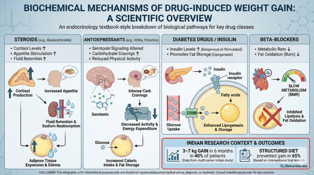 The Science Behind Medicines That Cause Weight Gain for Indians