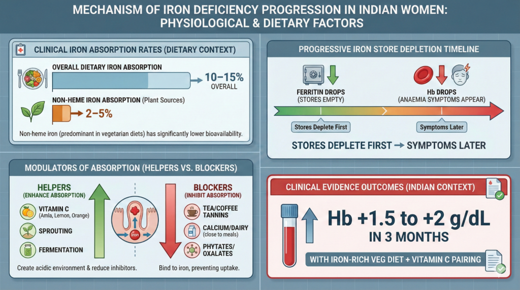 The Science Behind Iron Deficiency Symptoms in Indian Women, India for Indians