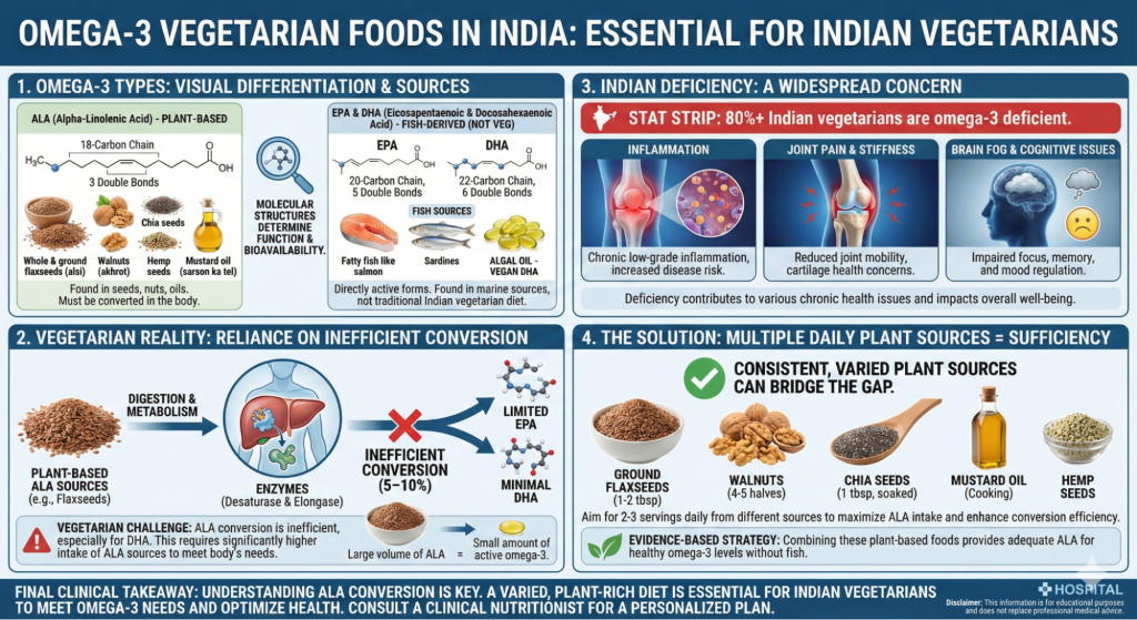 What are Omega-3 Vegetarian Foods in India and Why Indian Dieters Should Care?