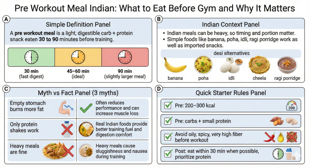 What is a Pre-Workout Meal Indian and Why Indian Dieters Should Care?