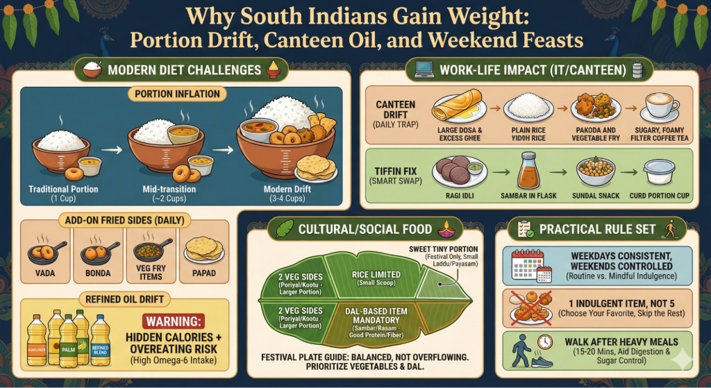 Indian Lifestyle Factors Affecting the South Indian Diet Plan For Weight Loss