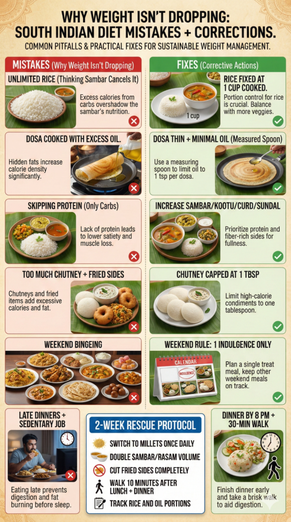 Common Mistakes South Indians Make with Weight Loss