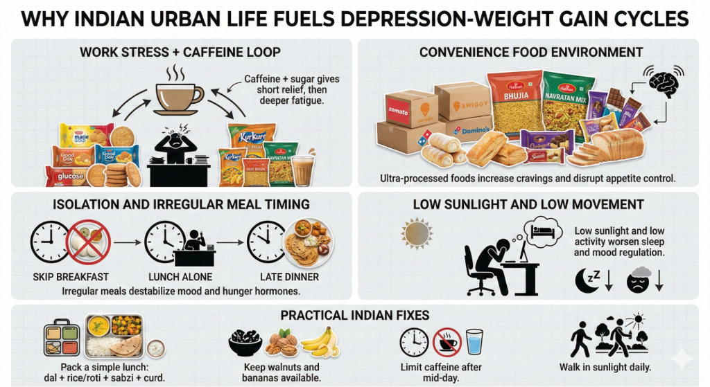What Is Depression And Weight Gain, and Why Indian Dieters Should Care?