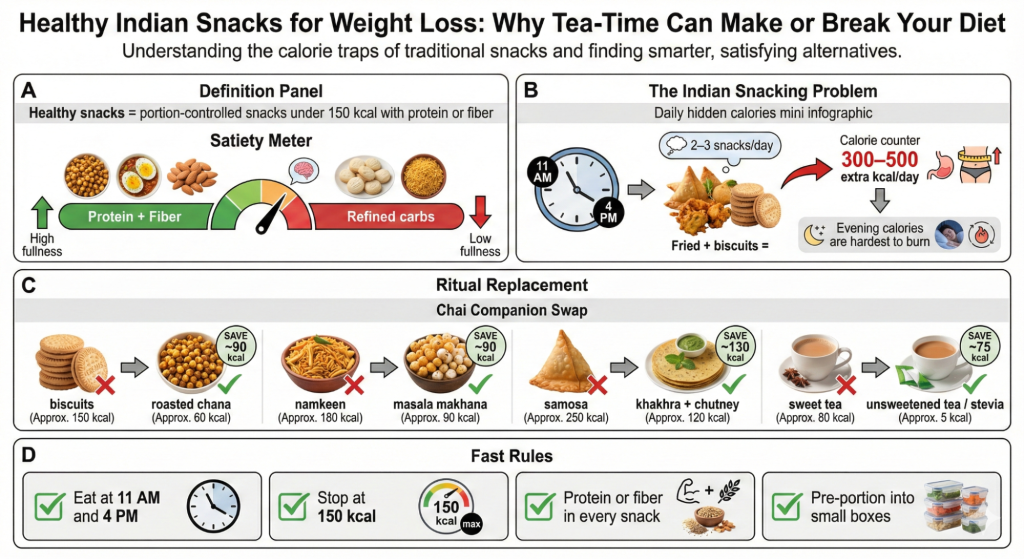 The Science Behind Healthy Indian Snacks For Weight Loss for Indians